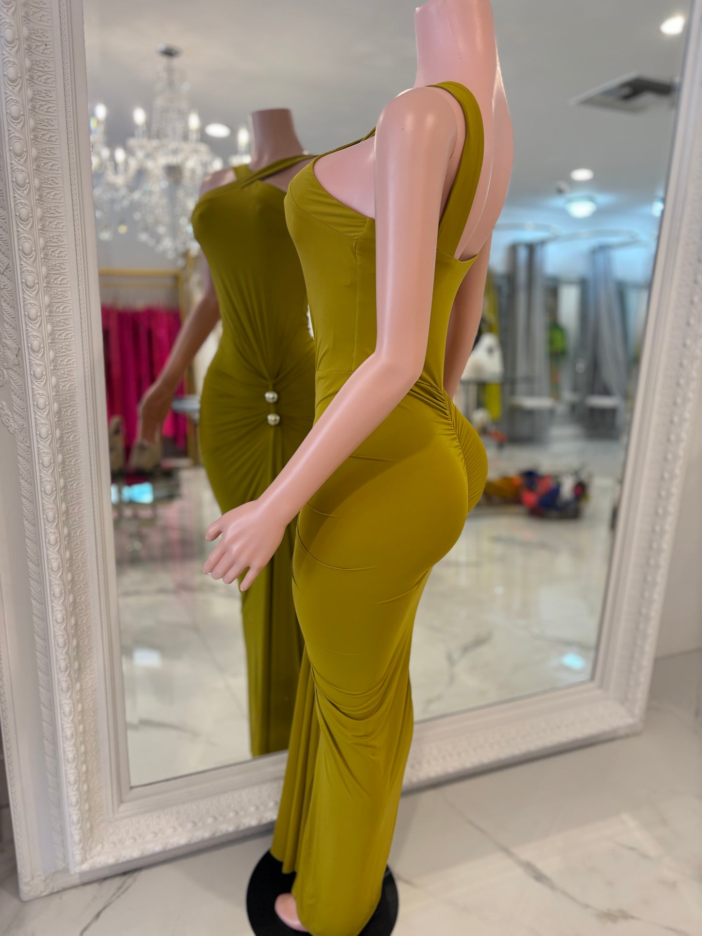 Your Greatest Wish Maxi Dress Gold