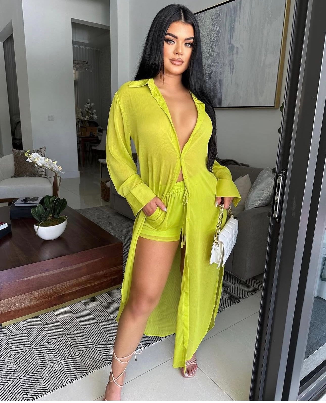 Feeling Fresh Short Set Green