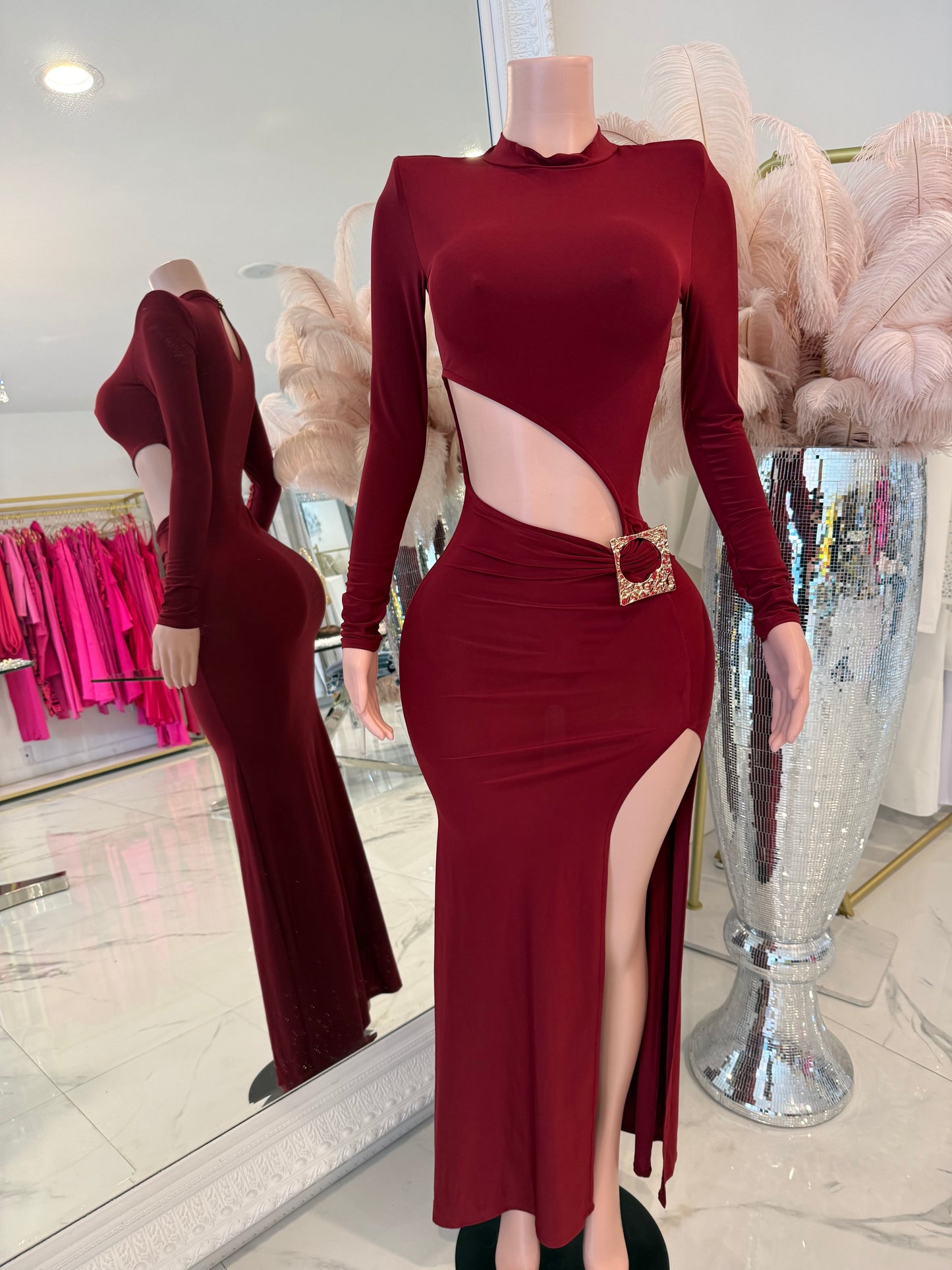 Ethereal Flow Code Maxi Dress
