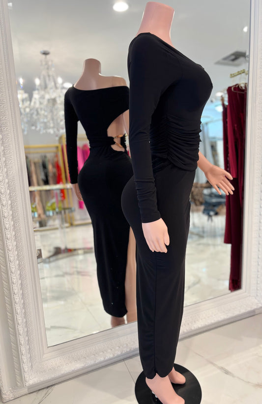By My Side Forever Maxi Dress Black