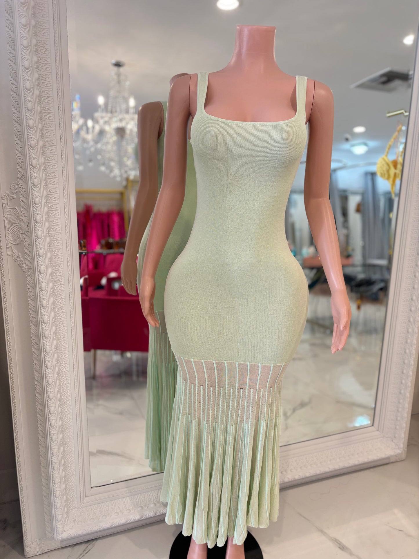 Dear Darling Maxi Dress Green