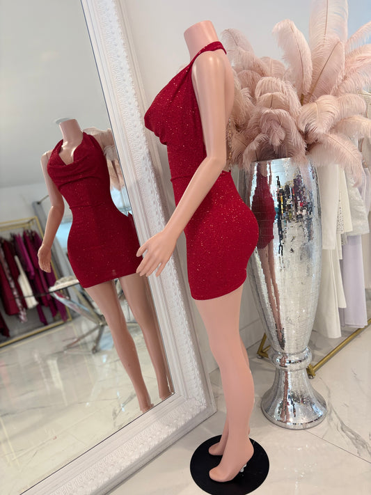 What a Night Mini Dress Red