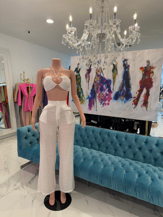Party White Panst Set