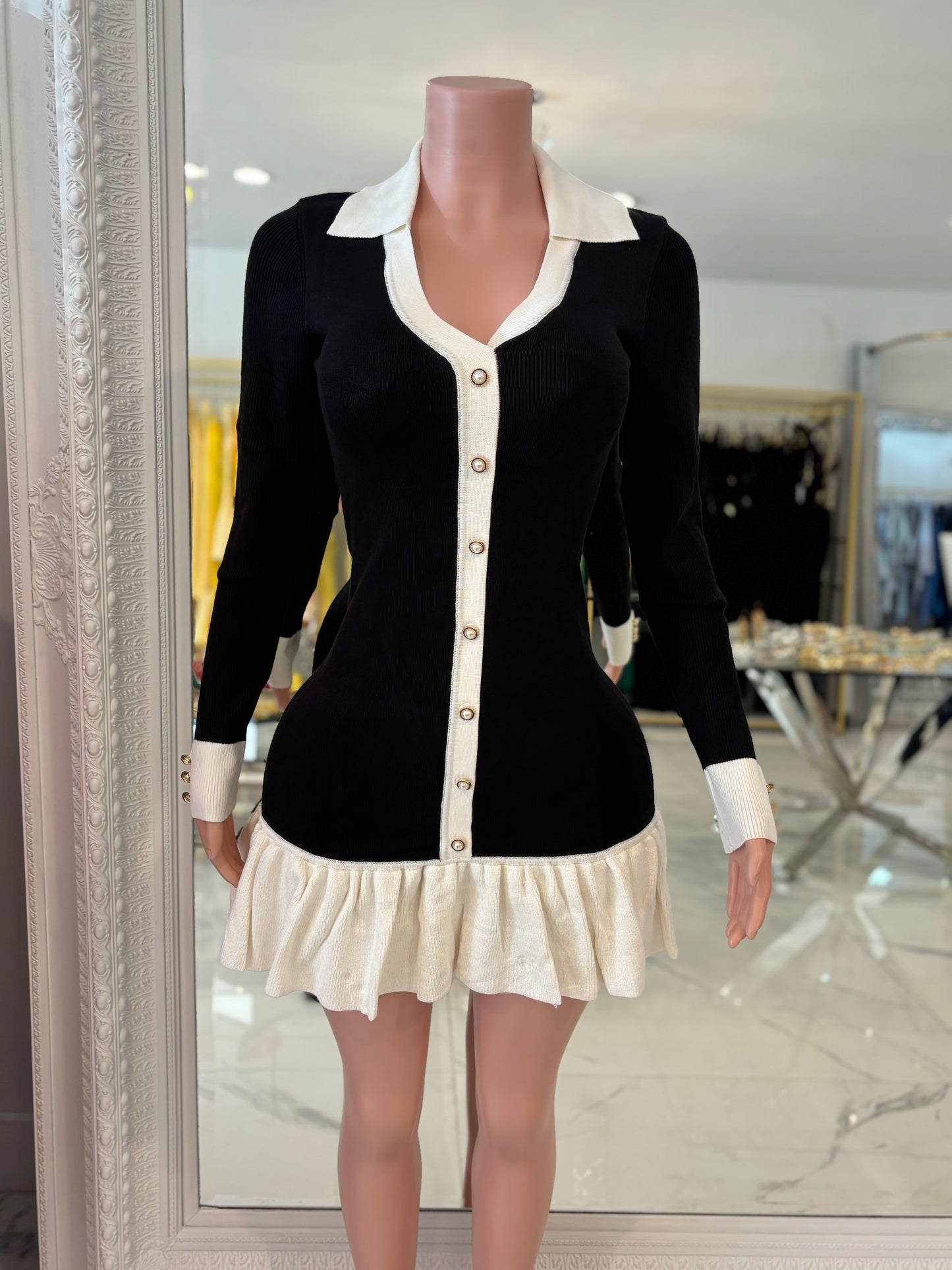 Your in My Way Mini Dress Black