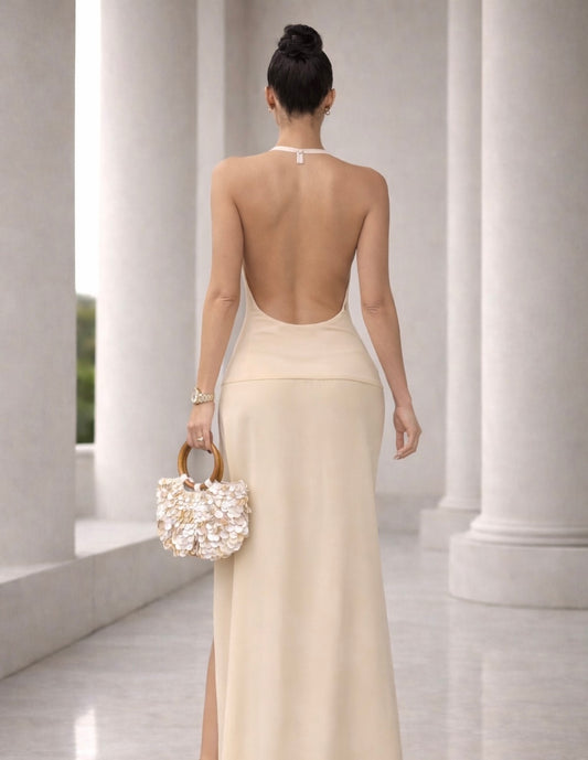 Selena Maxi Dress Nude