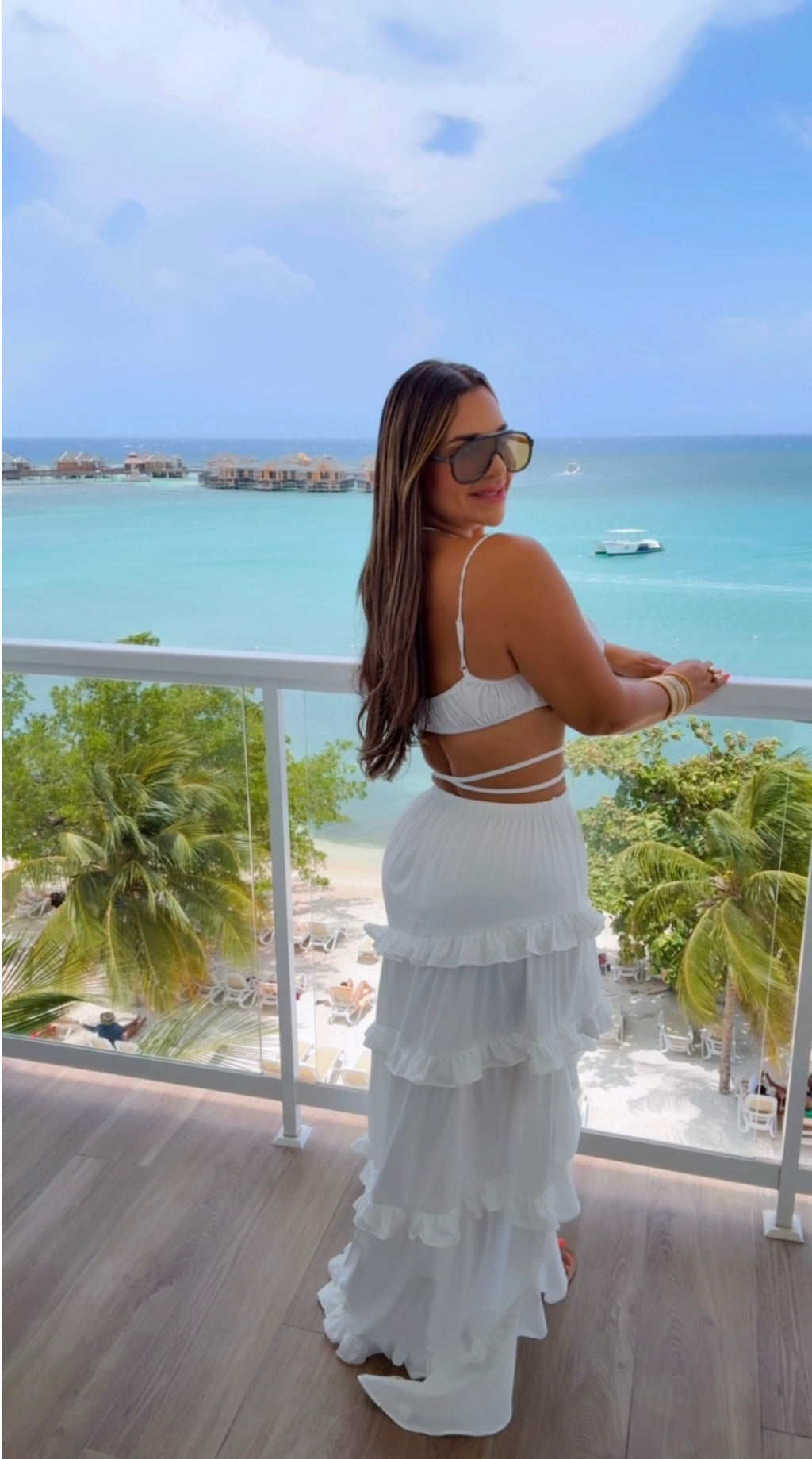 Summer Skirt Set White