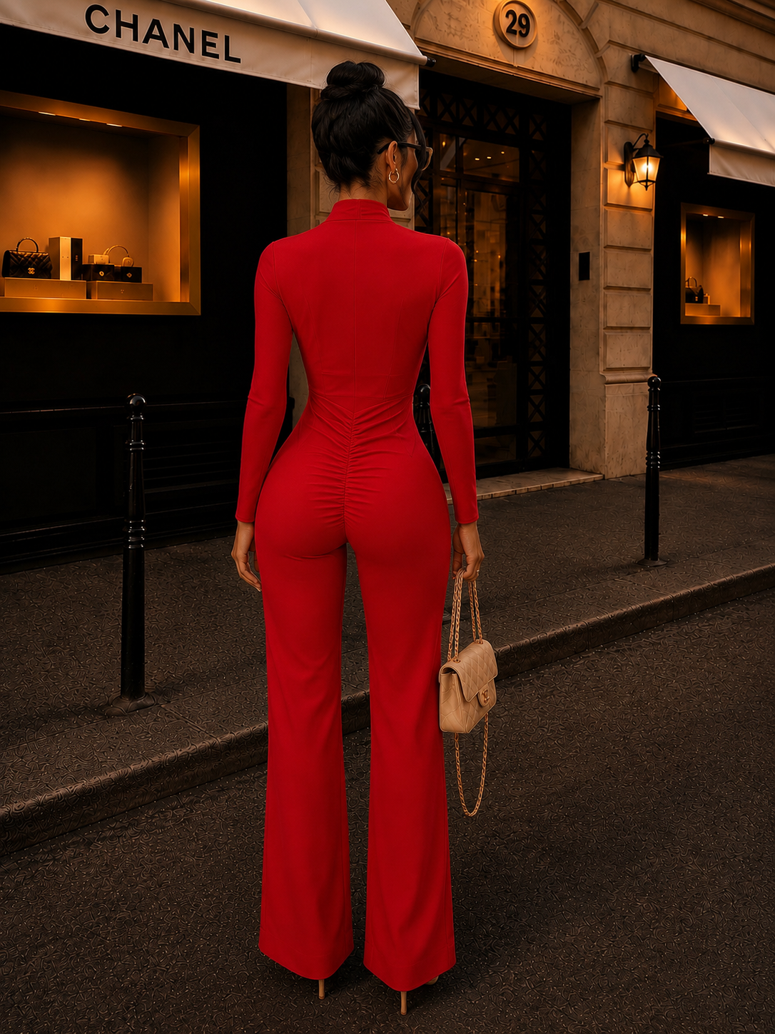 Sexy Vibes Jumpsuit Red