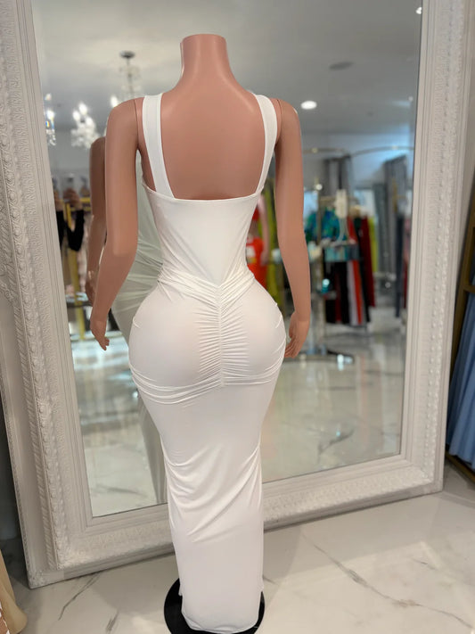 Hot For Life Maxi Dress White