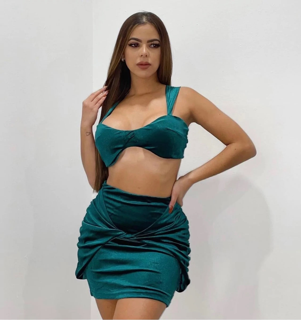 I Close My Eyes And The Flashback Starts Skirt Set