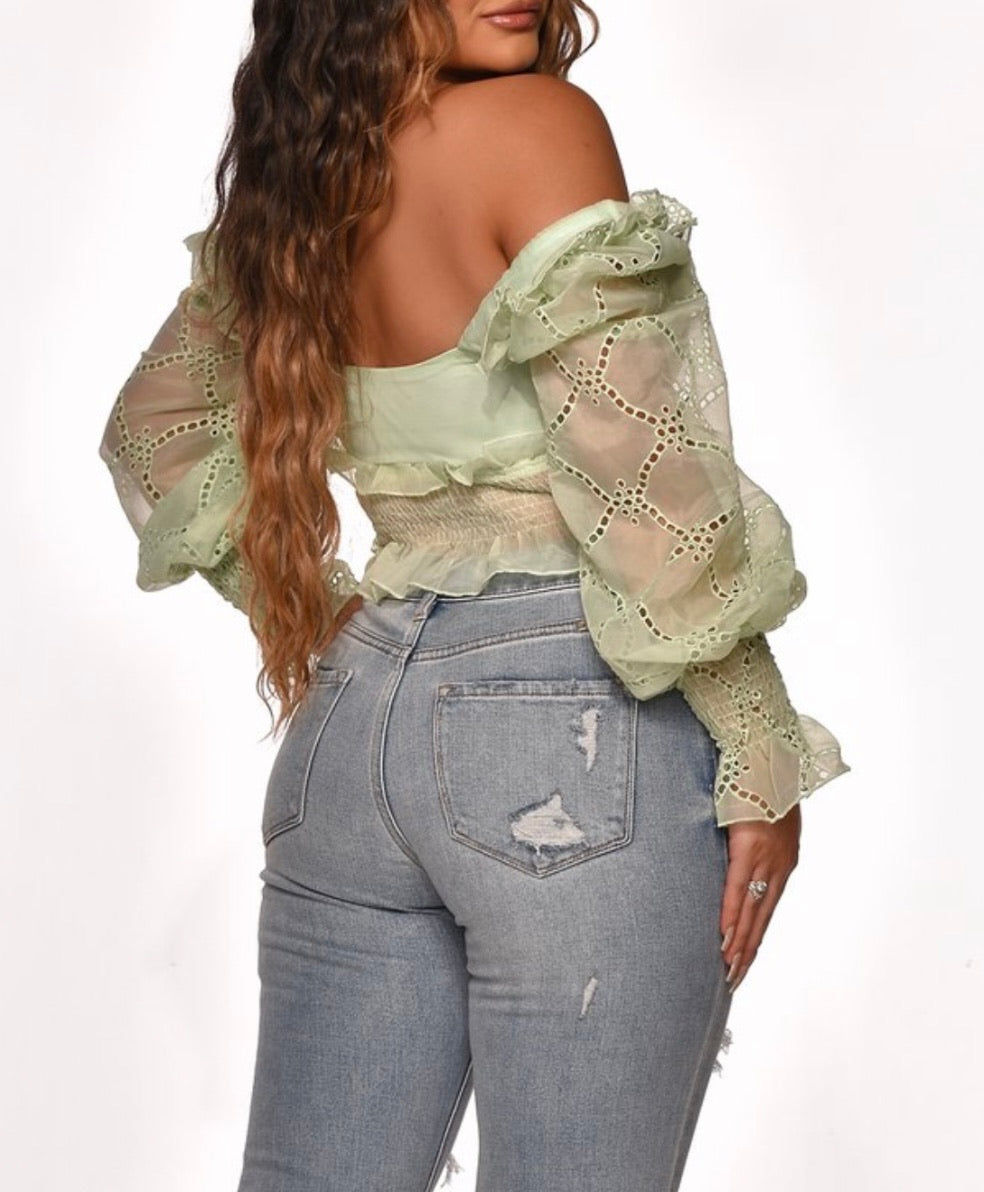 Sweet Angel Top Green