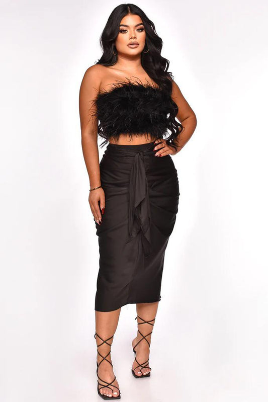 Pretty In Black Skirt Black