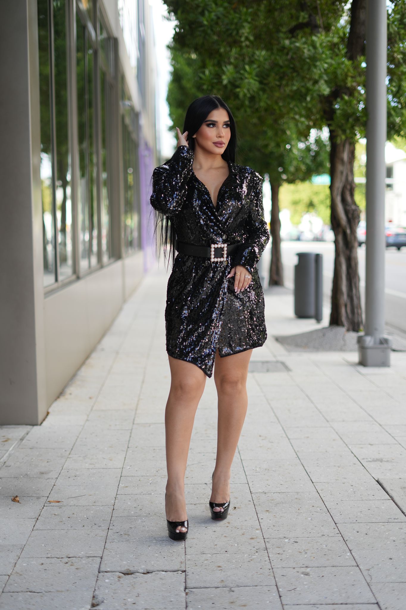 Sparkle Like The Night Sky Mini Dress