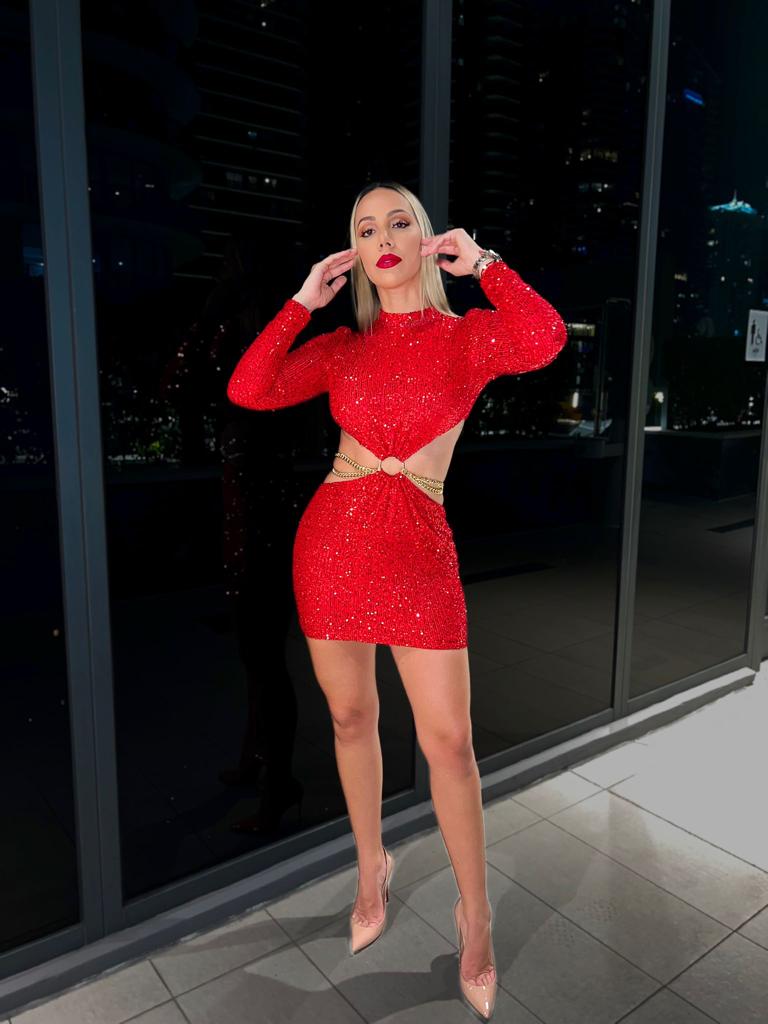 Hot Girl Mini Dress Red
