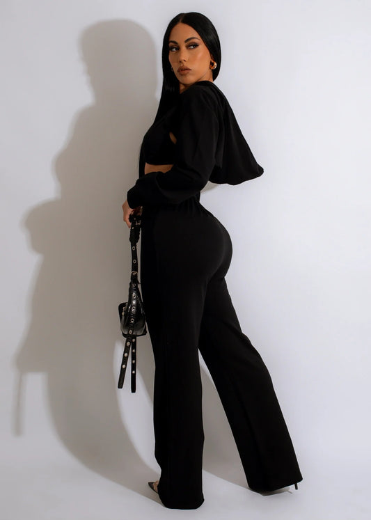 Out For A Ride Jogger Set Black