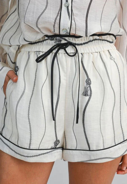 Deny Short Set White