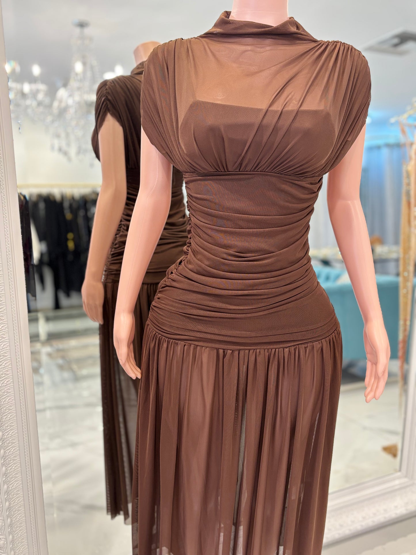 Woman of Your Dreams Maxi  Dress Brown