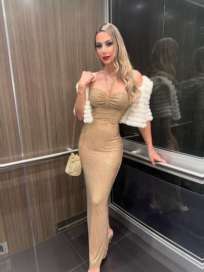 Don’t Forget Me Maxi Dress Gold