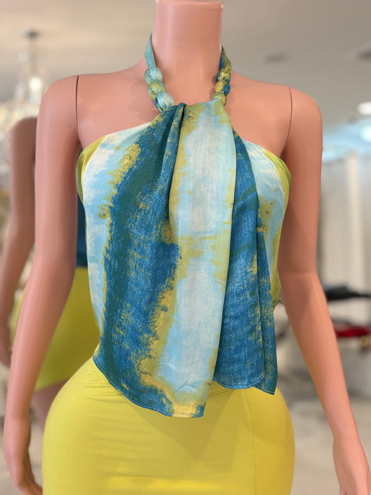 Tropical Breeze Wrap Top