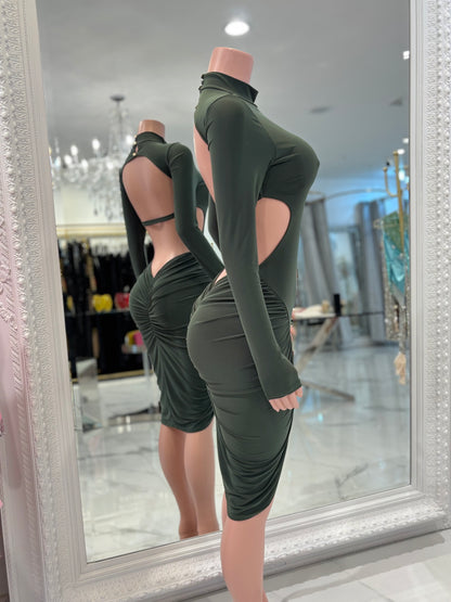 I Need You Midi Dress Green