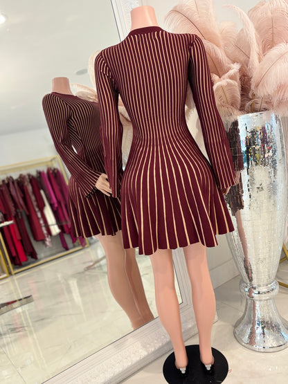 You Better Adore Me Mini Dress Rojo Vino