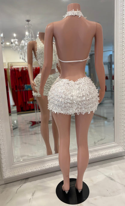 Honey Skirt Set White