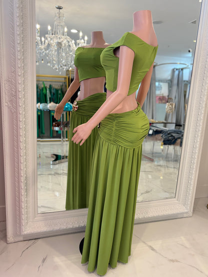 You Deserve Better Skirt Set Green