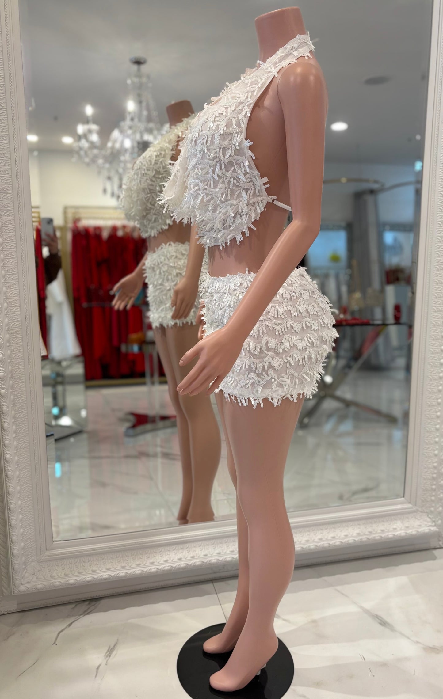 Honey Skirt Set White