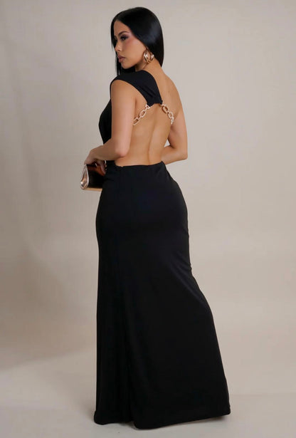 Elegance Maxi Dress Black
