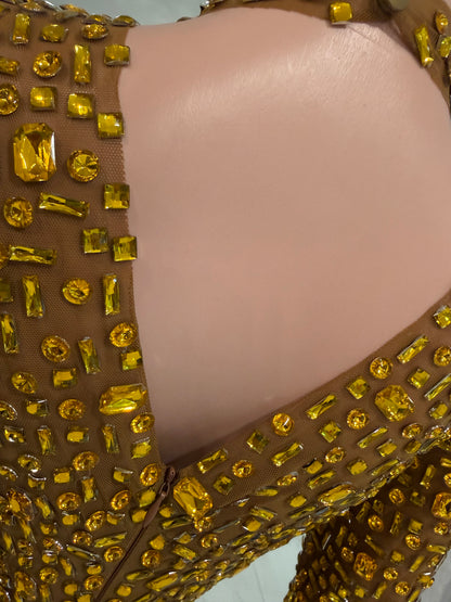 Glamour Maxi Dress Amarrillo