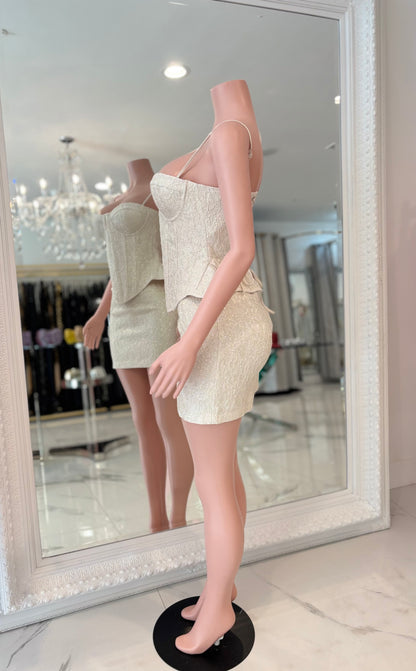A Beautiful Miracle Skirt Set White