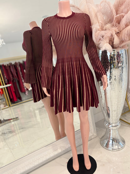 You Better Adore Me Mini Dress Rojo Vino