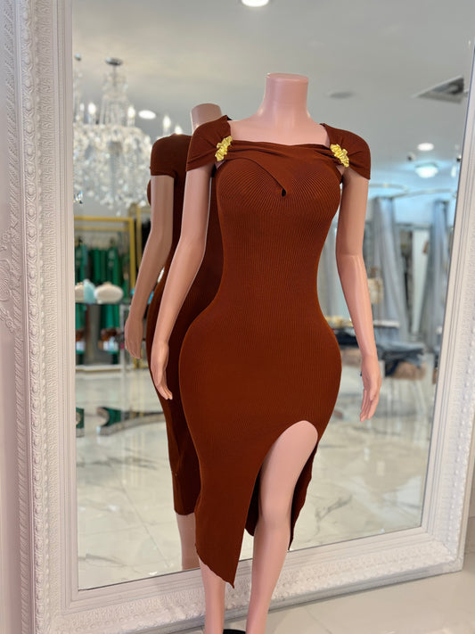 Looking Over Your Shoulder Midi Dress