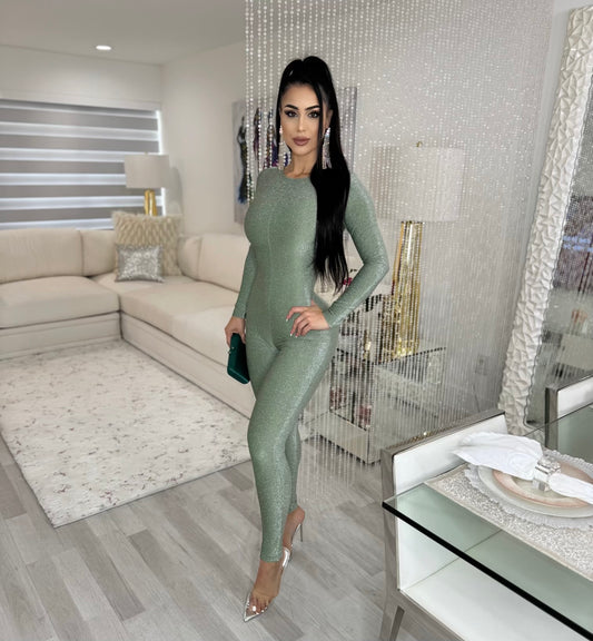 Light Night Party Jumpsuit
Green