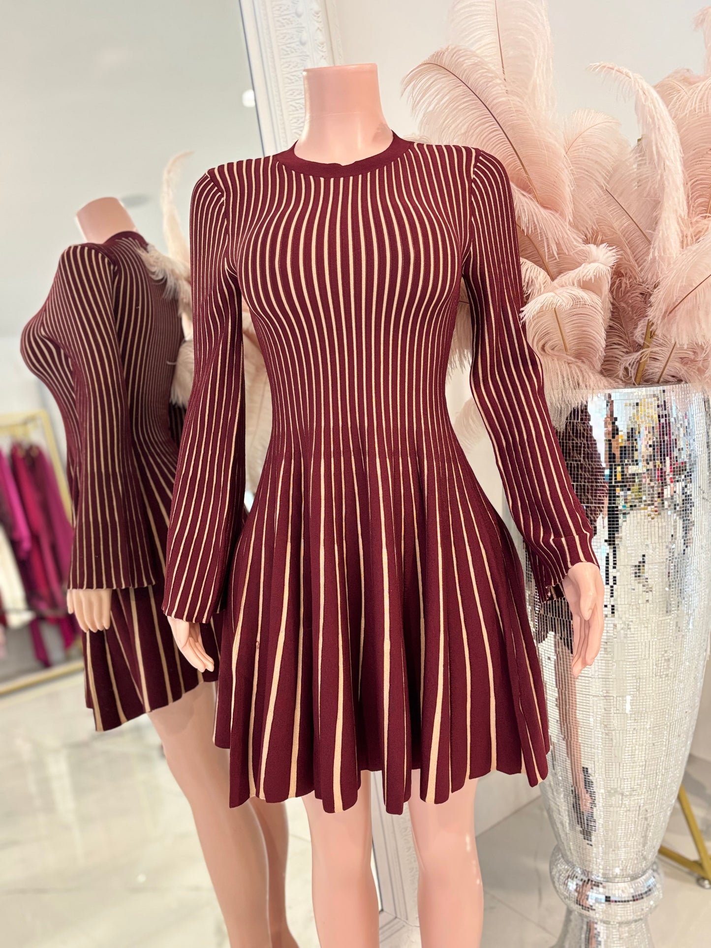 You Better Adore Me Mini Dress Rojo Vino