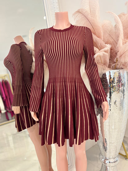 You Better Adore Me Mini Dress Rojo Vino