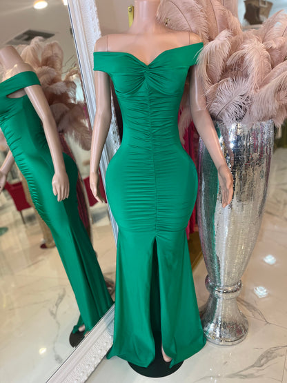 Green Elegant  Maxsi dress