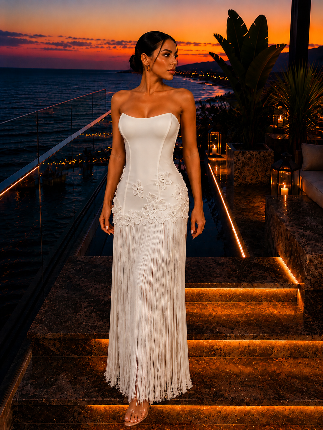 Aurora Maxi Dress White