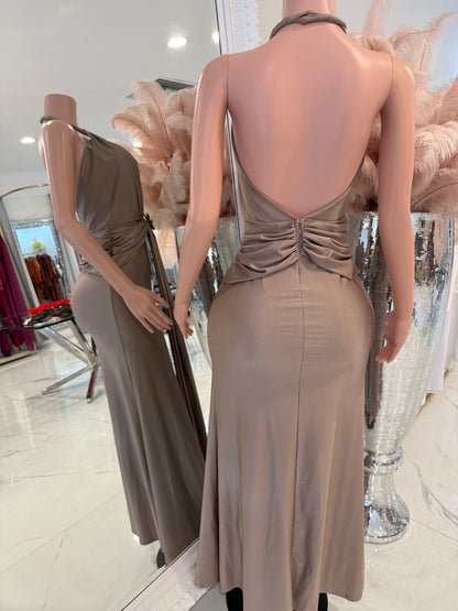 Why Do I Bother Maxi Dress Nude