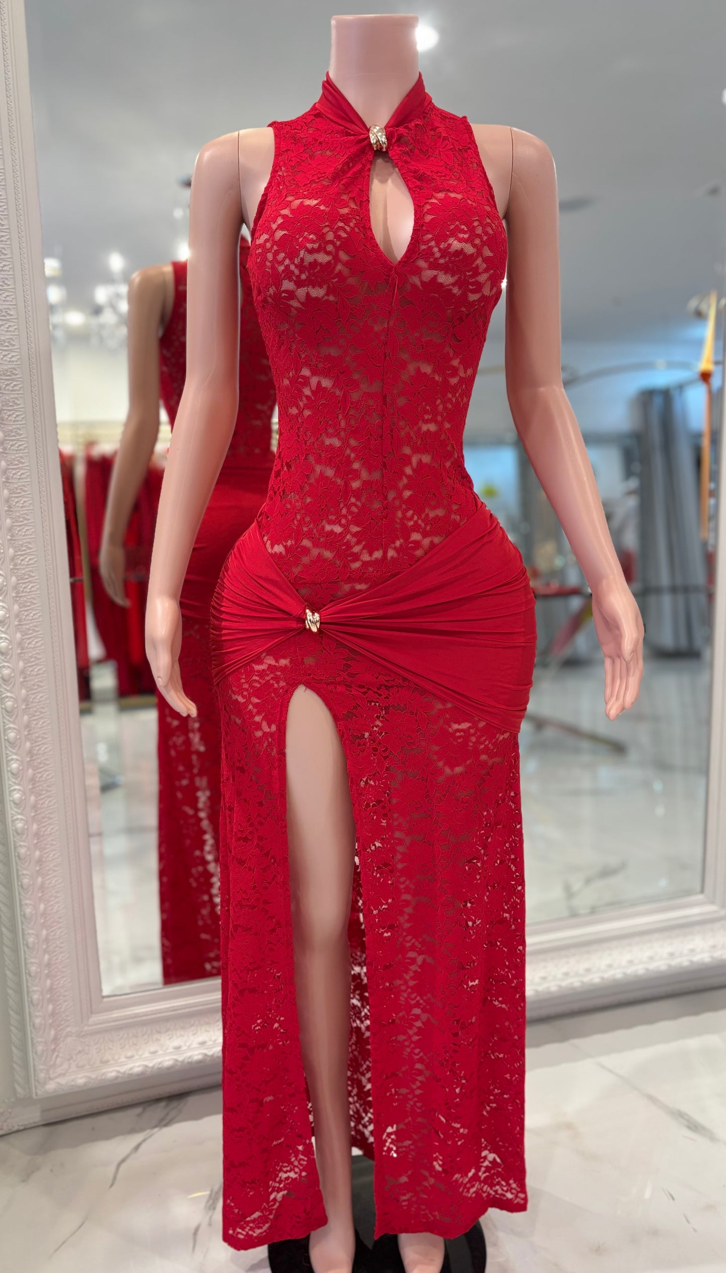 Do I Mesmerize You Maxi Dress Red