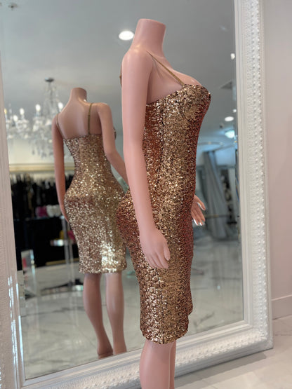 Your Greatest Treasure Maxi Dress Gold