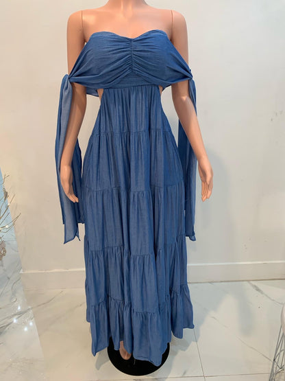 My Illusion Maxi Dress Blue