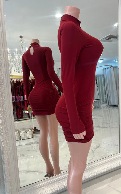 Gorgeous Girl Mini Dress Red