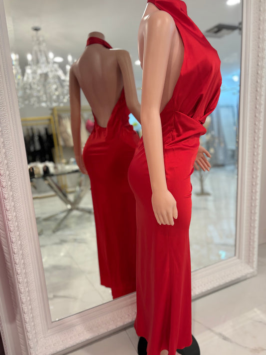 Killing Edge Style Maxi Dress Red