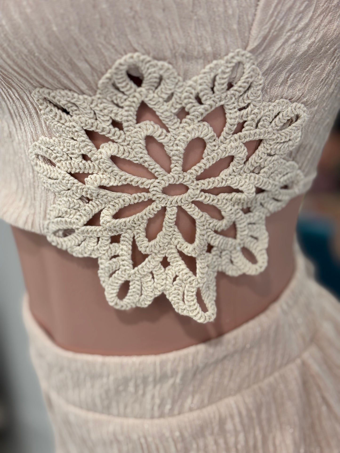 Distracción Crochet Pants Set