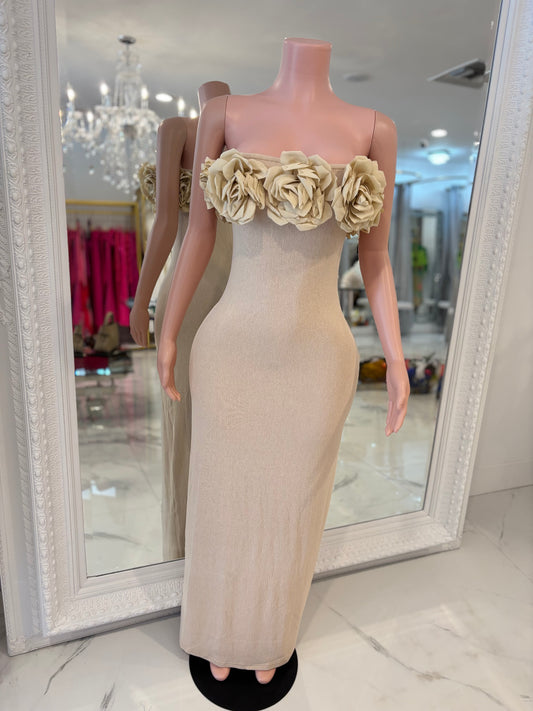 I Am The One Maxi Dress Beige