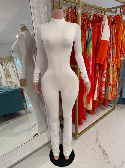 Night To Remember Jumpsuit White