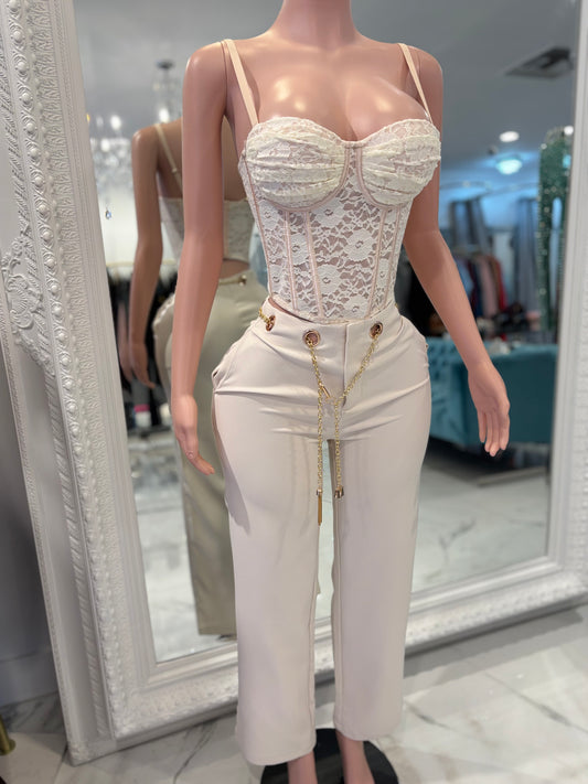 Chained to Me Pant White