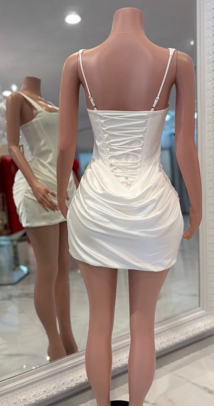 What a Sight to Desire Mini Dress White