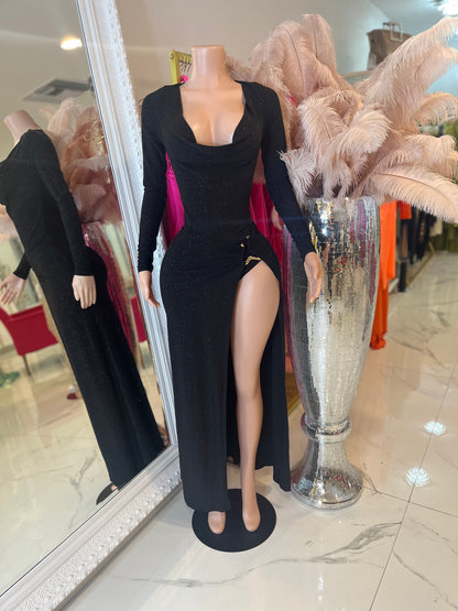 Radiance Sparkle Skirt Set Black