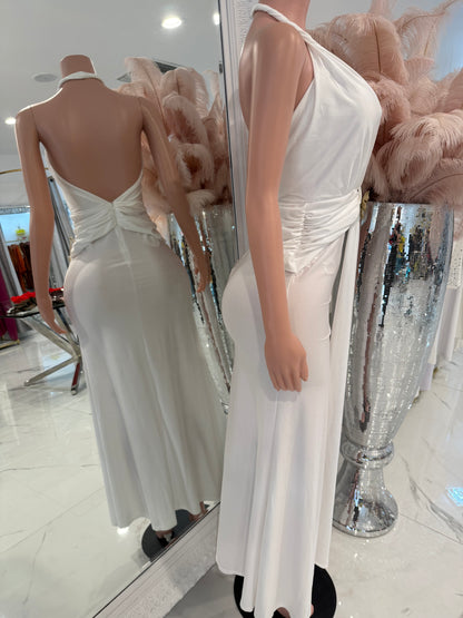 Why Do I Bother Maxi Dress White